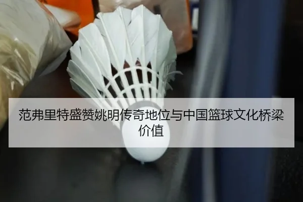 范弗里特盛赞姚明传奇地位与中国篮球文化桥梁价值 | JiuyouSports
